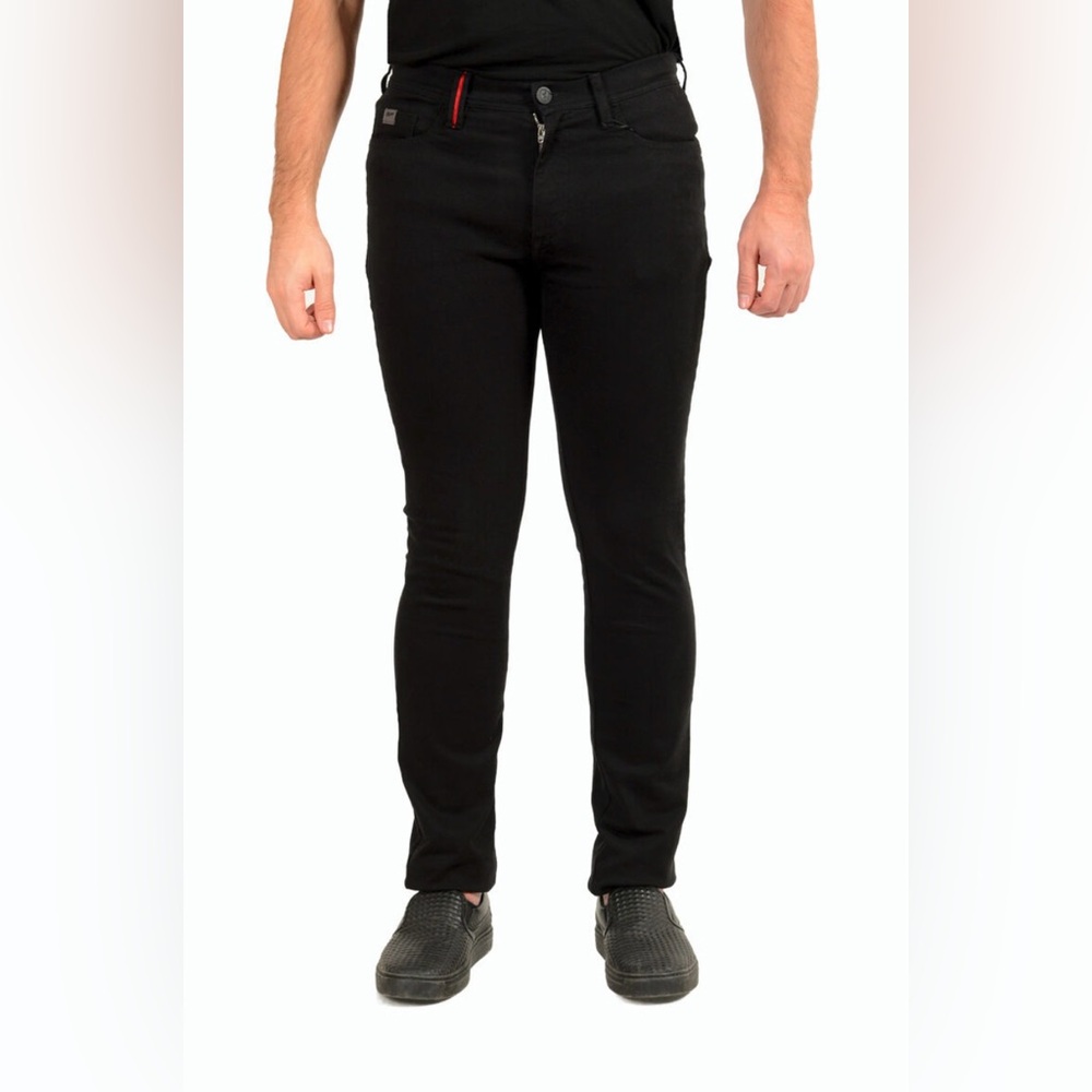 Scuderia Ferrari Men's Slim Fit Mid Rise Dark Blue Straight Leg jeans size 30